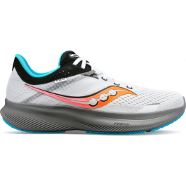 Saucony Men's Ride 16 White/Gravel