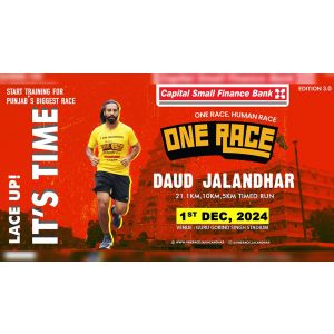 CAPITAL SMALL FINANCE BANK ONE RACE JALANDHAR HALF MARATHON 3RD EDITION