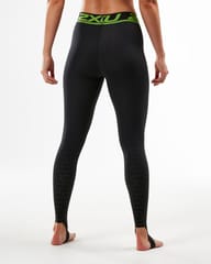 2XU Power Recovery Compression Tights -  Black - Quick-Dry