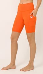 Kosha Yoga buttR Yoga Biker Shorts- Sunset Orange
