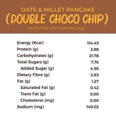 Foodstrong Oats and Millets Blueberry and Double Choco Chip Pancake Mix | 250g | Pack of 2