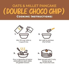 Foodstrong Oats and Millets Blueberry and Double Choco Chip Pancake Mix | 250g | Pack of 2