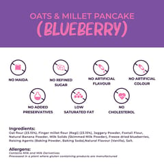 Foodstrong Oats and Millets Blueberry Pancake Mix | 250g | Pack of 2
