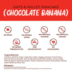Foodstrong Oats and Millets Chocolate Banana Pancake Mix | 250g | Pack of 2