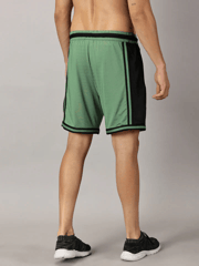 Defy Gravity Basketball Shorts for Men - Avocado Green