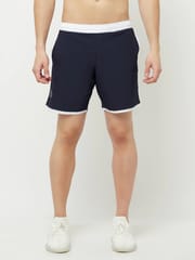 TRUEREVO 7" Shorts with Zipper Pocket Shorts for Men - Navy