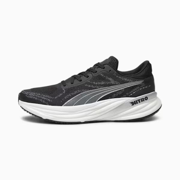 PUMA Men's Magnify NITRO 2 - PUMA Black-PUMA White-PUMA Silver