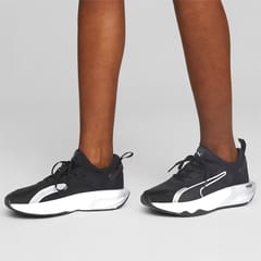 PUMA Women's PWR XX NITRO - Puma Black-Puma White-Metallic Silver