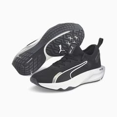 PUMA Women's PWR XX NITRO - Puma Black-Puma White-Metallic Silver