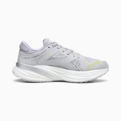 PUMA Women's Magnify NITRO 2 - Ash Gray-PUMA White-Yellow Burst-Vivid Violet