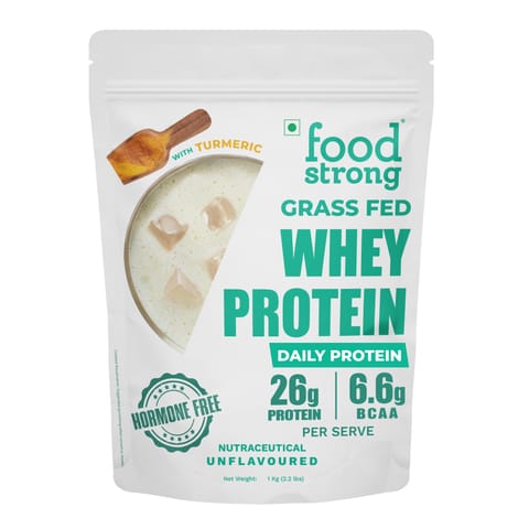 Foodstrong Daily Whey Protein | Unflavoured 1 Kg