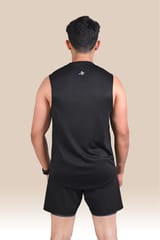 Endurace Men's Graphic Tank Top - Black & Grey