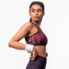 Baller Athletik Magnum Opus Sports Bra - Garnet for Women