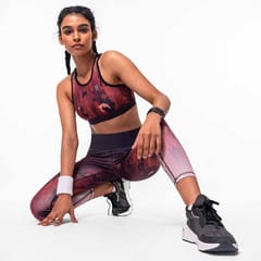 Baller Athletik Magnum Opus Sports Bra - Garnet for Women