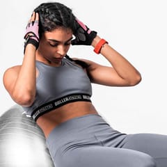 Baller Athletik Racerback Sports Bra - Grey for Women