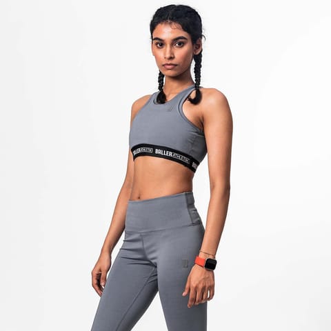 Baller Athletik Racerback Sports Bra - Grey for Women