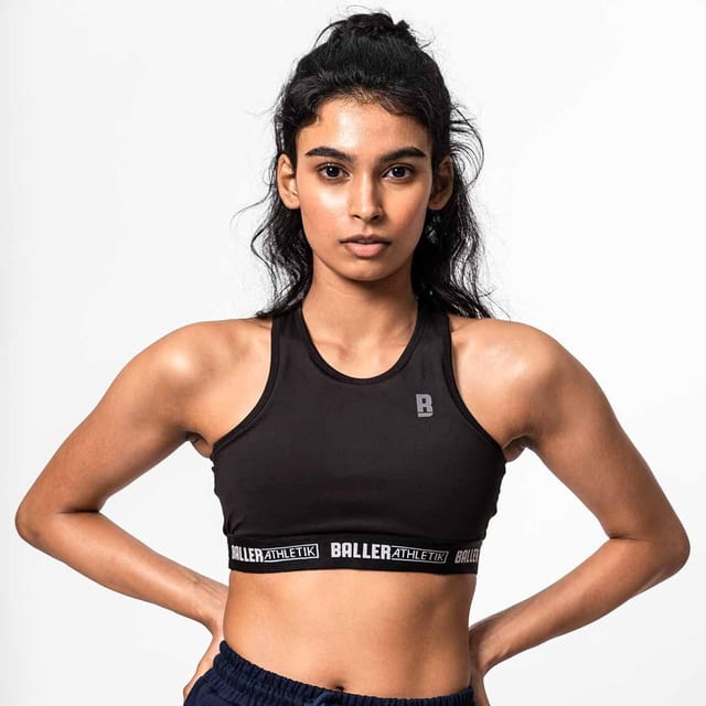 Baller Athletik Racerback Sports Bra - Black for Women