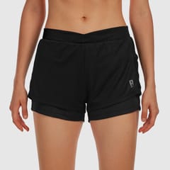 Baller Athletik V Waist Shorts - Black for Women