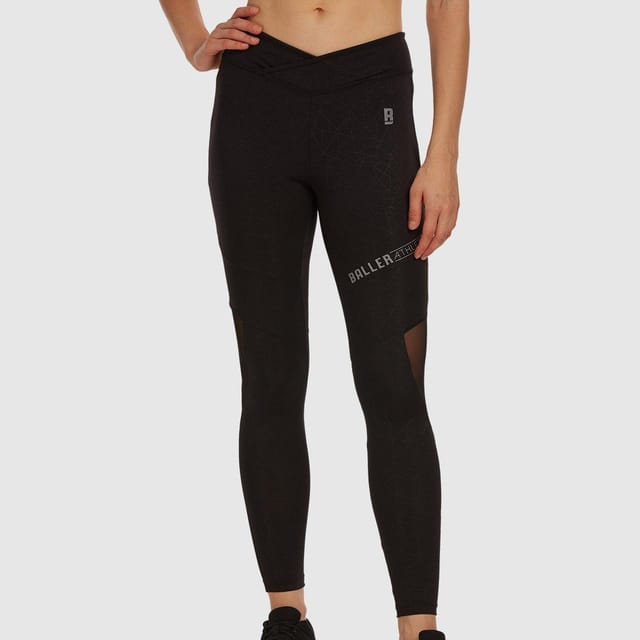 Baller Athletik V Waist Tights - Black for Women