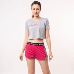 Baller Athletik Running Shorts - Dark Pink for Women