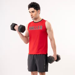 Baller Athletik The Baller Tank - Red for Men