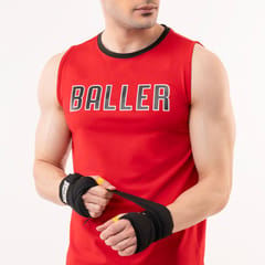 Baller Athletik The Baller Tank - Red for Men