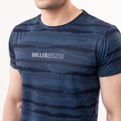 Baller Athletik Warrior Tee - Navy Blue for Men