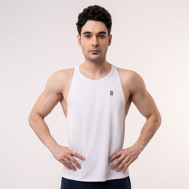 Baller Athletik Hustle Tank - White for Men