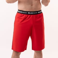 Baller Athletik Fitness Shorts - Flame Red for Men