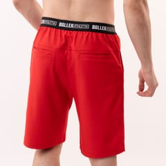 Baller Athletik Fitness Shorts - Flame Red for Men