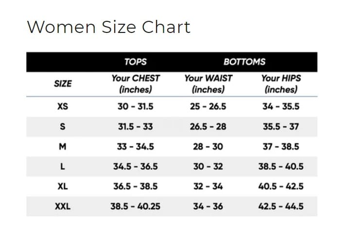 SIZE GUIDE